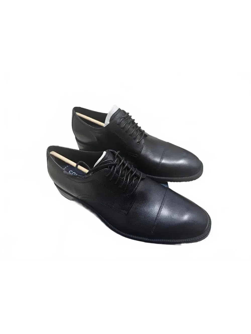 Cole Haan Men's Black Leather ME Cap Oxford Dress Shoes 9